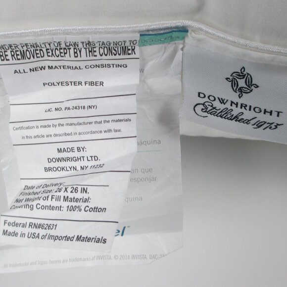 RESTORATION HARDWARE EURO SQUARE LINEN PILLOW SHAM + DOWN ALTERNATIVE PILLOW - Picture 12 of 16